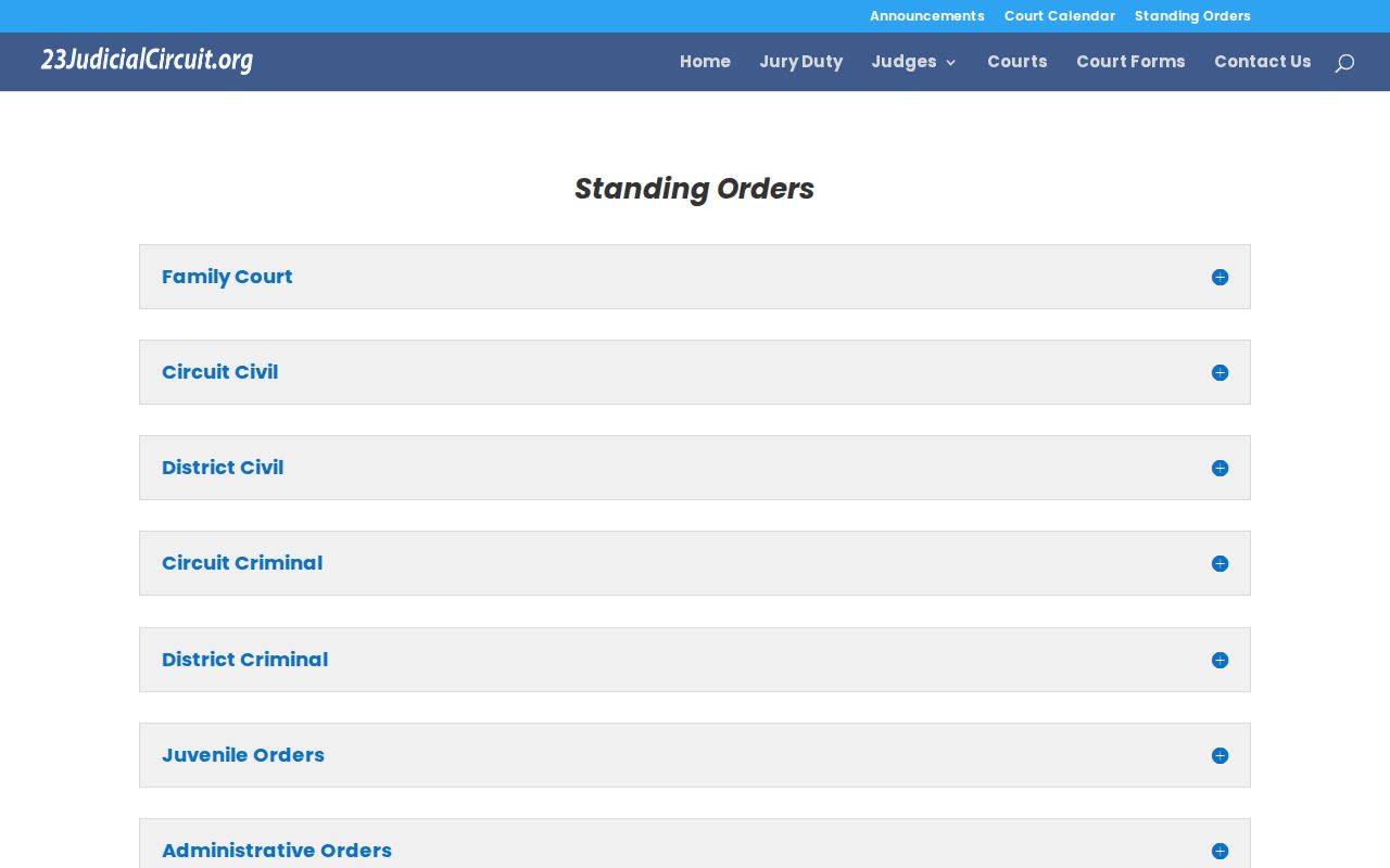 Madison County court dockets and standing orders