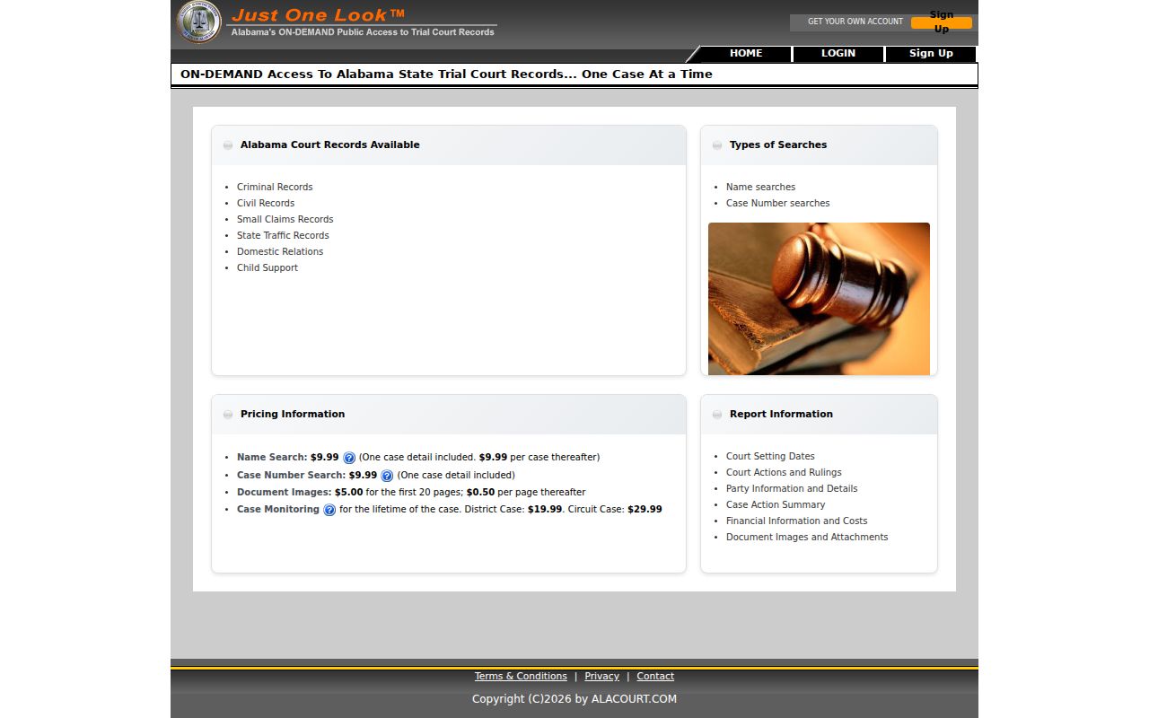 Madison County court records access through Alacourt