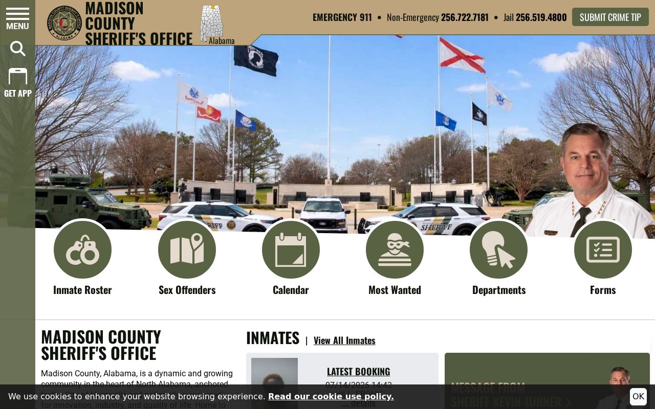 Madison County Sheriff jail and court record services