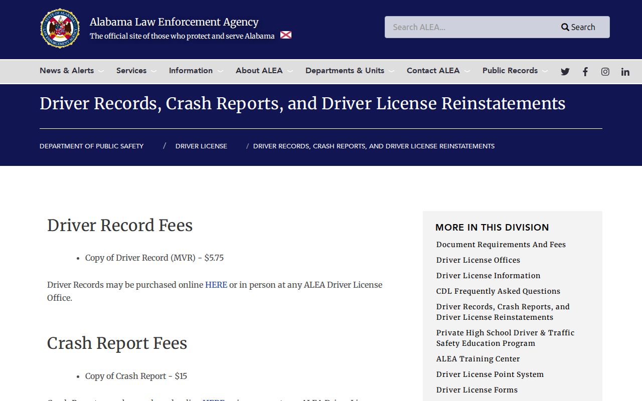 Madison County traffic court records and ALEA driver record access